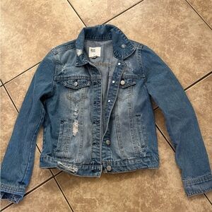 RSQ Distressed Blue Jean Jacket